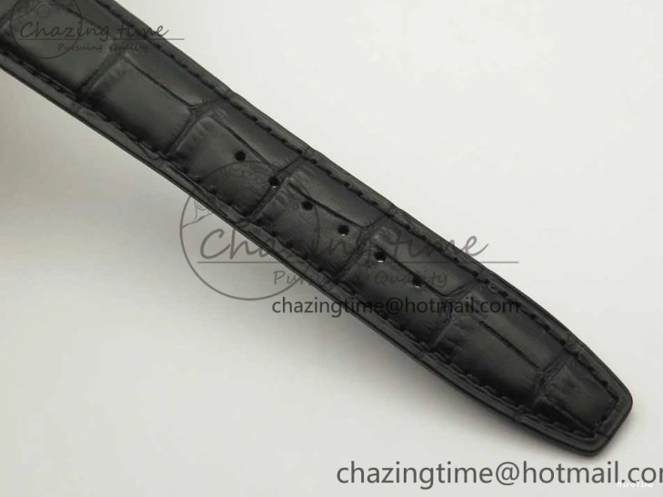 MIROTIME 0116 Portuguese Tourbillon IW5046 RG ZF Best Edition Gray Dial on Black Leather Strap SmoothTexture 7142